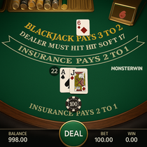 MonsterWin - Blackjack Table Game - Online Casino Slovenia